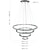abordables Lustres-moderne led anneau lustres en cristal forme de bricolage intérieur suspension lampe suspendue lustre lumières éclairage cristal suspensions lampes