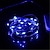 tanie Taśmy świetlne LED-1 m Łańcuchy świetlne 10 Diody LED 10 szt. 1 szt. Niebieski Święta Sylwester Wodoodporny Impreza Dekoracyjna Zasilanie bateriami AA