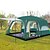 voordelige Tenten &amp; Beschutting-Shamocamel® 8 personen Tent Cabinetent Familietent Buiten waterdicht UV-zonbescherming UV-Bescherming Dubbel Gelaagd Dobber Cabinetent Kampeer tent Twee Kamers &gt;3000 mm voor Kamperen&amp;Wandelen Vissen