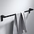 baratos Toalheiros-Barra de toalha montada na parede 60 cm suporte de toalha de alumínio para banheiro ferragens de banheiro de alumínio tipo único/duplo toalheiro (prata/preto/cinza)