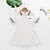 cheap Casual Dresses-Kids Little Girls&#039; Dress Rainbow Casual Ruched Blushing Pink White Cotton Above Knee Short Sleeve Regular Sweet Dresses Children&#039;s Day Spring &amp; Summer Regular Fit 2-8 Years