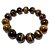 cheap Bracelets-satincrystals tigers eye golden bracelet 13mm boutique golden brown shiny round handmade stretch chunky b02 (6.5&quot;)