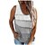 cheap Knit Tops-Women&#039;s Vest Striped Print Stylish Basic Soft Sleeveless Sweater Cardigans Spring Summer Crew Neck / Regular Fit / Going out