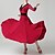 cheap Ballroom Dancewear-Ballroom Dance Dress Lace Pleats Women&#039;s Training Performance 3/4 Length Sleeve Natural Chinlon