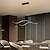 olcso Sziget lámpák-100/120 cm-es led medál fényhullám design vonal design fekete arany fém művészi stílus modern stílusú iroda, üzletek stílusos festett felületek művészi led 110-120v 220-240v