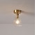 זול אורות תקרה-13 cm עיצוב יחיד מנורות תלויות נורות תקרה זכוכית זכוכית מגולוון מודרני סגנון נורדי 110-120V 220-240V