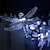 voordelige LED-lichtstrengen-outdoor solar string light solar led fairy lichtslingers 6.5m libel 30 leds warm wit kleurrijk wit 8 mode outdoor waterdichte bruiloft patio tuin huis decoratie lamp led solar garden light