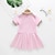 Χαμηλού Κόστους Καθημερινά φορέματα-Παιδιά Λίγο Κοριτσίστικα Φόρεμα Ουράνιο Τόξο Causal Σουρωτά Ανθισμένο Ροζ Λευκό Βαμβάκι Πάνω από το Γόνατο Κοντομάνικο Κανονικό Γλυκός Φορέματα Η Μέρα των Παιδιών Ανοιξη καλοκαίρι Κανονικό 2-8 χρόνια