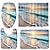 cheap Shower Curtains and Mats Set-4Pcs Shower Curtain Set with Rug Toilet Lid Cover Sets with Non-Slip Rug Bath Mat for Bathroom, Waves By The Sea Pattern,Waterproof Polyester Shower Curtain with 12 Hooks,Bathroom Decoration