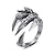 abordables Anillos-Colección de accesorios de anillo de acero inoxidable con garra de dragón envolvente para hombre (11)