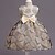 Χαμηλού Κόστους Φορέματα-Νήπιο Κοριτσίστικα Φόρεμα Φλοράλ Αμάνικο Γάμου Πάρτι Γενέθλια Στάμπα Γλυκός Πολυεστέρας Ως το Γόνατο Καλοκαίρι Άνοιξη Φθινόπωρο 3-10 χρόνια Χρυσό