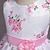 abordables Robes-robe de petite fille en bas âge robe en tulle à fleurs imprimé rose pâle au genou sans manches jolies robes jour des enfants mince 2-8 ans