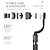 お買い得  自撮り棒-自撮り棒 ブルートゥース 伸縮可 最大長 80 cm 用途 ユニバーサル アンドロイド / iOS ユニバーサル
