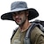 cheap Men&#039;s Hats-Men&#039;s Bucket Hat Sun Hat UPF50+ Fishing Hat Hiking Hat Wide Brim Summer Outdoor Waterproof Windproof Ultra Light (UL) Hat Solid Color POLY Black Army Green Grey for Hunting Fishing Climbing
