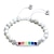 cheap Bracelets-Bead Bracelet Beads Rainbow Simple Stone Bracelet Jewelry White beads / Black beads For Gift