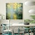 abordables Pinturas de paisajes-Pintura al óleo pintada a colgar Pintada a mano Cuadrado Abstracto Moderno Incluir marco interior