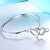 cheap Bracelets-Women&#039;s Bracelet 3D Heart Fashion Copper Bracelet Jewelry Silver For Christmas Wedding Party Evening Gift Date / Silver Plated
