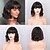 cheap Synthetic Trendy Wigs-Wine Wigs for Women Synthetic Wigs Short Bob Wigs with Bangs for Black Women Wavy Wigs Shoulder Length Red/Pink/Blonde Cosplay Wigs High Temperature barbiecore Wigs