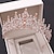 billiga Tiaror och Krona-Crown Tiaras pannband Bergkristall Legering Bröllop Fest / afton Retro Ljuv Med Kristall / Strass Metall Hårbonad Huvudbonader
