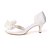 cheap Wedding Shoes-Women&#039;s Wedding Shoes Wedding Heels Wedding Sandals Bridal Shoes Satin Flower Kitten Heel Peep Toe Satin Loafer Solid Colored White Ivory