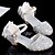 cheap Kids&#039; Shoes-Girls&#039; Heels Princess Shoes Flower Girl Shoes Rubber PU Little Kids(4-7ys) Big Kids(7years +) Daily Party Evening Rhinestone Buckle Sequin Pink Silver Fall Spring