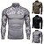 abordables camisetas y tanques activos para hombres-Hombre Camisa de camuflaje Camisa de combate camuflaje Manga Larga Al aire libre Otoño Primavera Secado rápido Transpirable Suave Reductor del Sudor Poliéster Caza Entrenamiento Botas de combate