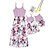 cheap Dresses and Jumpsuits-Family Look Dress Graphic Print Pink Sleeveless Maxi Matching Outfits / Summer