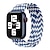 olcso Apple Watch sávok-1 pcs Smart Watch Band mert Apple  iWatch Apple Watch sorozat 7 / SE / 6/5/4/3/2/1 Sportszíj Szövés karkötő Műanyag Elasztikus Fonott Sokszínű Csere Csuklópánt