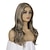 cheap Older Wigs-Synthetic Wig Natural Wave Straight Middle Part Wig Medium Length Brown Synthetic Hair Women&#039;s Heat Resistant Middle Part Blonde