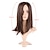 baratos Perucas Sintéticas sem Touca-perucas marrons para mulheres natural reta longa peruca marrom cabelo reto longo castanho centro cabelo liso dividido