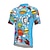 cheap Men&#039;s Jerseys-21Grams Men&#039;s Cycling Jersey Short Sleeve Bike Jersey Top with 3 Rear Pockets Mountain Bike MTB Road Bike Cycling Breathable Moisture Wicking Soft Quick Dry Blue Orange Green Graphic Polyester Sports