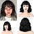 cheap Synthetic Trendy Wigs-Wine Wigs for Women Synthetic Wigs Short Bob Wigs with Bangs for Black Women Wavy Wigs Shoulder Length Red/Pink/Blonde Cosplay Wigs High Temperature barbiecore Wigs