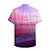 cheap Men&#039;s Shirts-Men&#039;s Shirt 3D Print Graphic Prints Landscape Button-Down Print Short Sleeve Daily Tops Casual Hawaiian Light Purple
