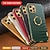 preiswerte Handyhülle für iPhone-Handy Hülle Handyhüllen Für iPhone 16 15 14 Pro Max Plus 13 12 11 Pro Max Mini Rückseite Stoßfest TPU PU-Leder
