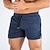 billige aktive shorts for menn-Herre Løpeshorts Atletiske shorts Shorts utendørs Atletisk treningsklær Sommer Pustende Hurtigtørkende Trening Maraton Løp Sports Sportsklær Ensfarget Mørkegrå Svart Hvit