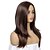 cheap Older Wigs-Brown Wigs for Women Synthetic Wig Straight Straight Layered Haircut Full Lace Wig Long Dark Brown Synthetic Hair Waterfall Brown