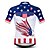 tanie Odzież kolarska damska-męska koszulka rowerowa spodenki rękaw odzież rowerowa top rowerowy koszula rowerowa usa latający rozmiar xxxl