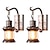 Недорогие Бра-Lightinthebox светильники в деревенском стиле, масляная бронзовая отделка, винтажный настенный светильник для интерьера, бра, промышленный светильник, стеклянный абажур, металлические бра для