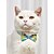 billige Hundeklær-Dog Cat Necklace Tie / Bow Tie Bowknot Fruit Elegant Hawaiian Sweet Dailywear Casual / Daily Dog Clothes Puppy Clothes Dog Outfits Breathable Blue Costume for Girl and Boy Dog Cotton M