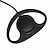 abordables Walkie-Talkies-D tipo auricular ptt 1 pin fbi earhook auricular para motorola portátil radio inalámbrico tlkr t3 t4 t60 t80 mr350r walkie talkie