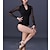 baratos Collant-trajes de dança de dança latina respirável collant / macacão sólido desempenho de treinamento feminino manga longa alta fibra de leite