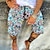 cheap Linen Shorts-Men&#039;s Shorts Summer Shorts Bermuda shorts Beach Shorts Boho Pants Drawstring Print Graphic Prints Comfort Lightweight Knee Length Holiday Beach Stylish Casual 1 2 Inelastic