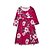 cheap Family Matching Outfits-Mommy and Me Dress Casual Flower Print Red Maxi Long Sleeve Floral Matching Outfits / Fall / Spring / Summer