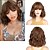 cheap Synthetic Trendy Wigs-Wine Wigs for Women Synthetic Wigs Short Bob Wigs with Bangs for Black Women Wavy Wigs Shoulder Length Red/Pink/Blonde Cosplay Wigs High Temperature barbiecore Wigs
