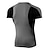 cheap Running Tops-Men&#039;s Short Sleeve Compression Shirt Running Shirt Running Base Layer Patchwork Tee Tshirt Top Athletic Athleisure Summer Spandex Moisture Wicking Quick Dry Breathable Fitness Gym Workout Running