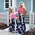 cheap Family Matching Outfits-Mommy and Me Dresses Causal Floral Print Light Purple Blue Pink Maxi Sleeveless Sweet Matching Outfits / Summer / Boho