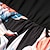 お買い得  親子ペアルックスセット-ママと私 ファミリーセット 工場 ストリート プリント ブラック ホワイト ピンク ノースリーブ マキシ タンクトップワンピース 旅行度假风 マッチング衣装