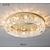 baratos Lustres Exclusivos-50/60/80 cm candelabro led cristal luz de teto design círculo design exclusivo luzes de montagem embutida led de aço inoxidável estilo nórdico 110-120v 220-240v