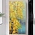 baratos Pinturas Florais/Botânicas-Pintura a óleo 100% artesanal arte de parede pintada à mão em tela paisagem moderna planta flores amarelas decoração de casa decoração lona enrolada sem moldura não esticada