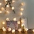 Недорогие LED ленты-3M 6м Гирлянды 20/40 светодиоды 1 комплект Тёплый белый Рождество Новый год Для вечеринок Декоративная Праздник Работает от USB Аккумуляторы AA